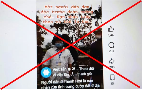 Bác thông tin bịa đặt trên trang Facebook phản động "Việt Tân" - Ảnh 1.