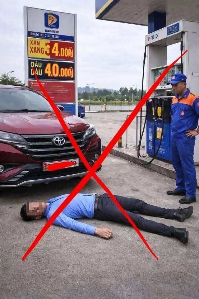 D&ugrave;ng AI chế ảnh người ngất tại c&acirc;y xăng c&oacute; thể bị phạt 7 năm t&ugrave; - Ảnh 1.