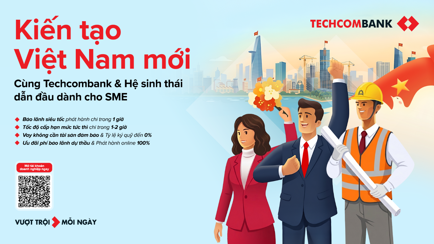 Techcombank – đối tác tài chính hàng đầu đồng hành cùng SME kiến tạo “Việt Nam mới” - Ảnh 1.