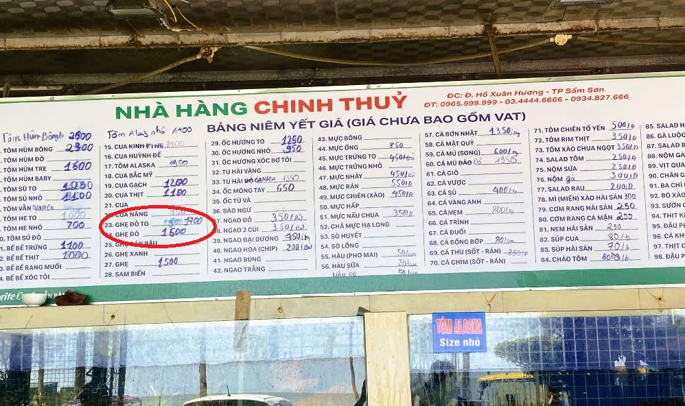Công an thông tin vụ việc hóa đơn bữa ăn gần 18 triệu đồng xôn xao ở Sầm Sơn - Ảnh 3.