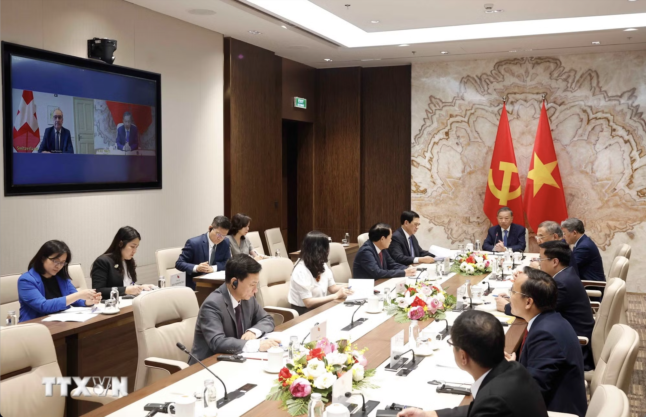 Tổng B&iacute; thư, Chủ tịch nước: Việt Nam sẵn s&agrave;ng trao đổi về sở hữu tr&iacute; tuệ với Thụy Sĩ v&agrave; c&aacute;c đối t&aacute;c - Ảnh 2.