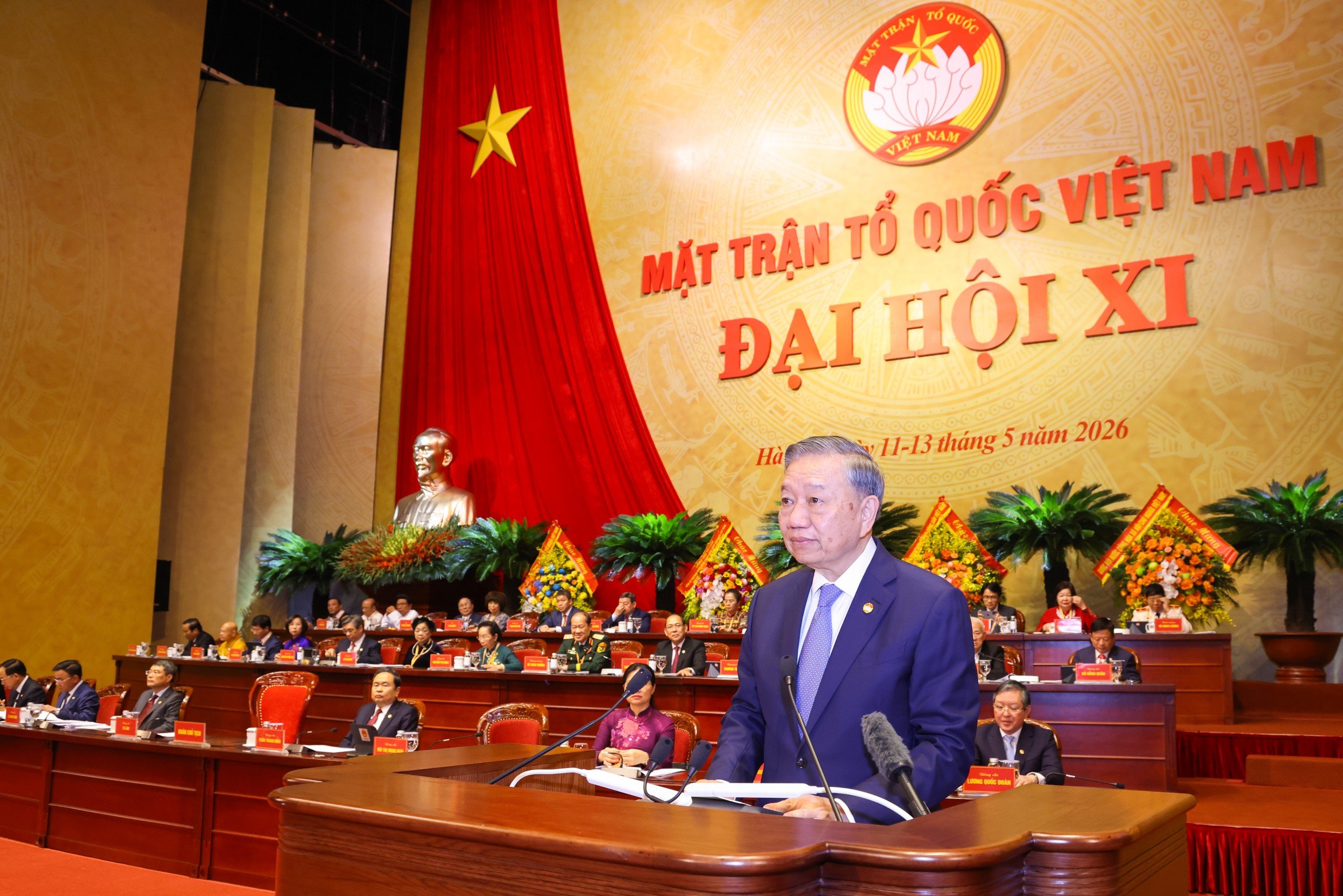 Tổng Bí thư, Chủ tịch nước Tô Lâm: "Dân là gốc", nguyên tắc xuyên suốt trong công tác Mặt trận - Ảnh 1.