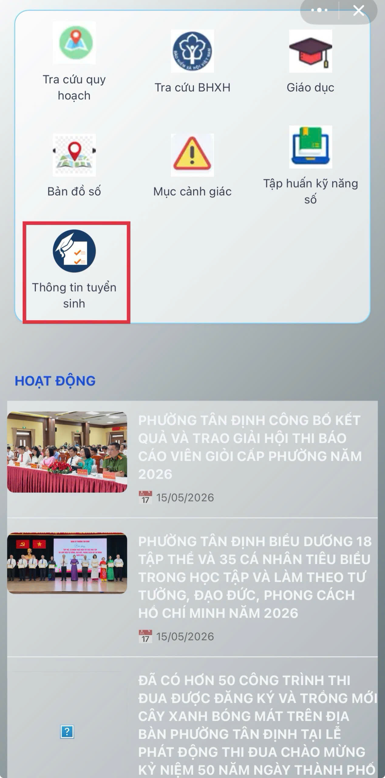 Phường đầu tiên ở TPHCM ra mắt app tuyển sinh đầu cấp - Ảnh 6.