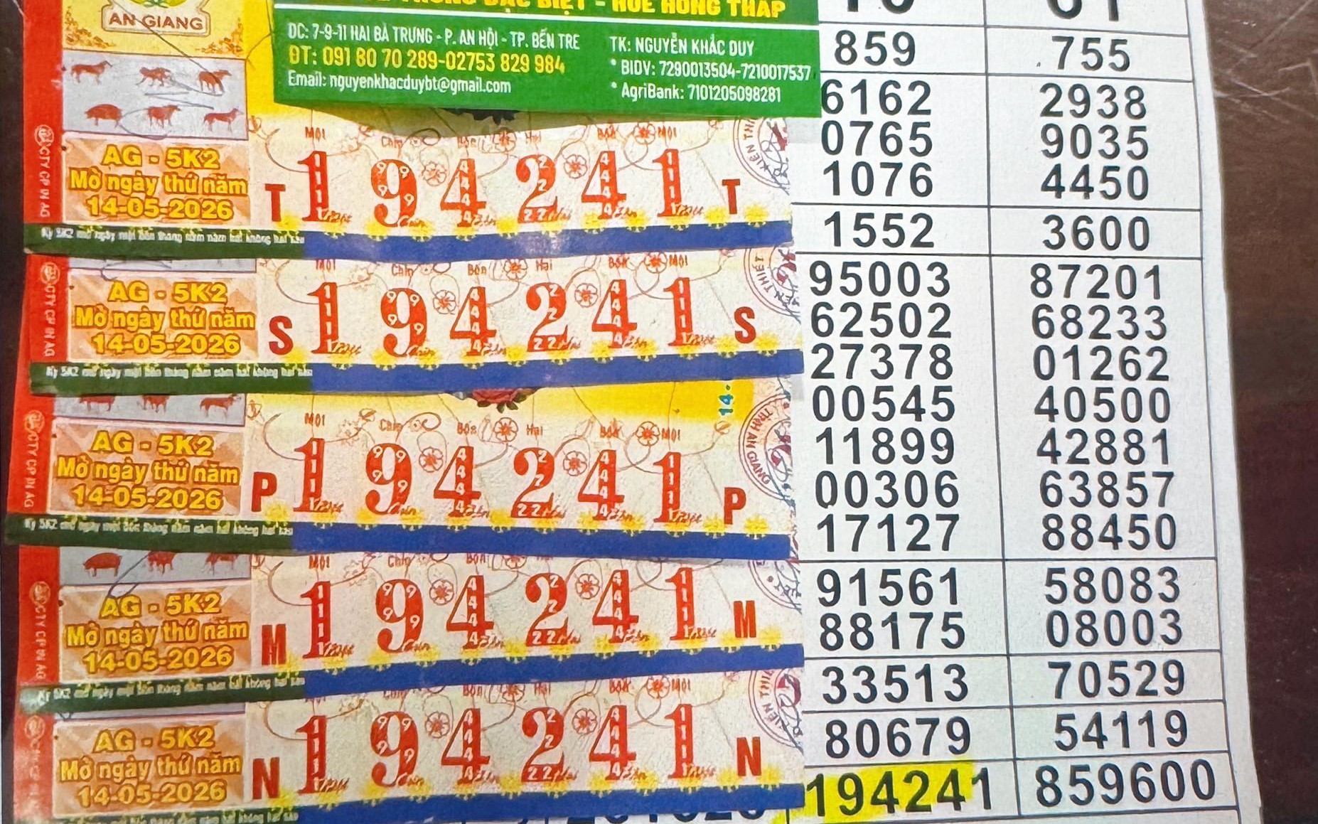 Hai giải độc đắc xổ số miền Nam xuất hiện tại TPHCM và Vĩnh Long vào chiều 15-5