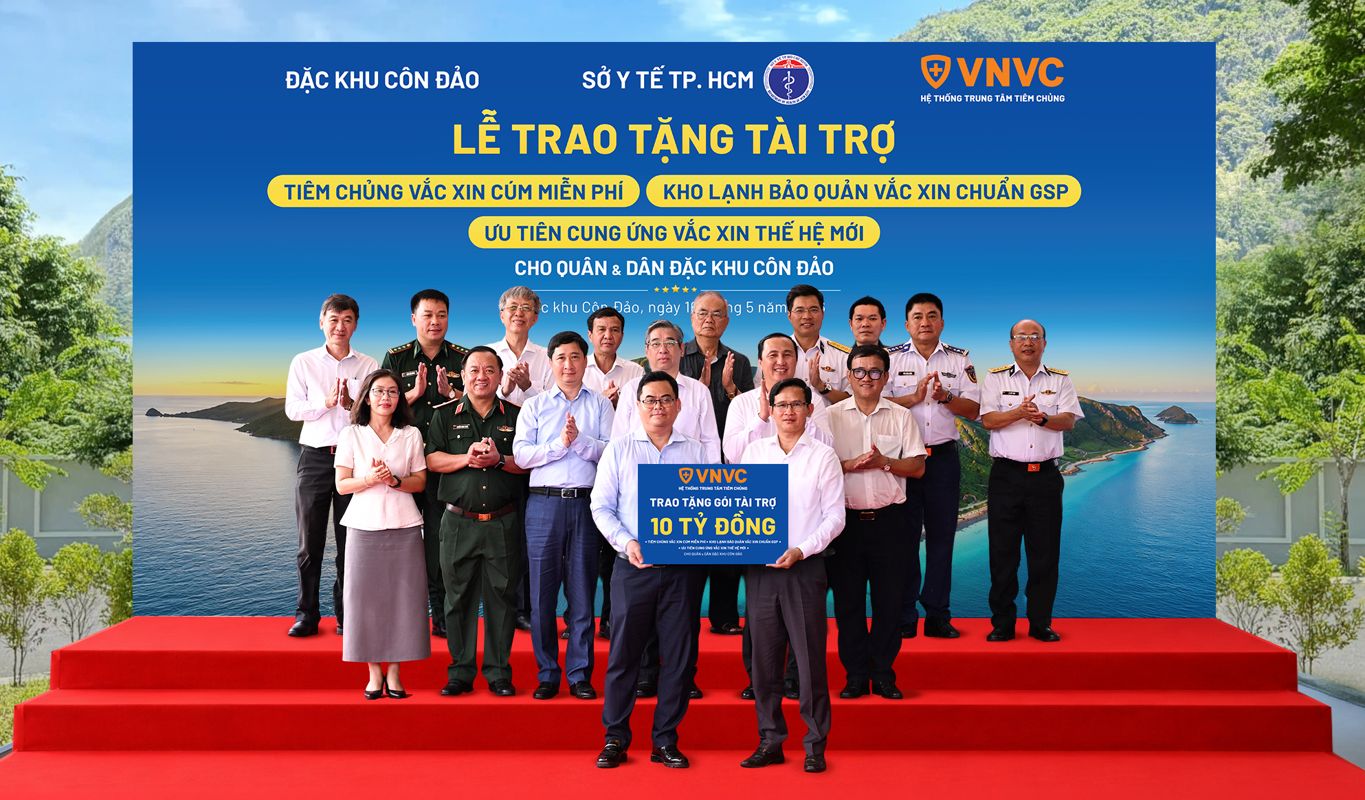VNVC tài trợ tiêm chủng miễn phí, kho lạnh và ưu tiên cung ứng vắc-xin thế hệ mới cho Côn Đảo - Ảnh 1.