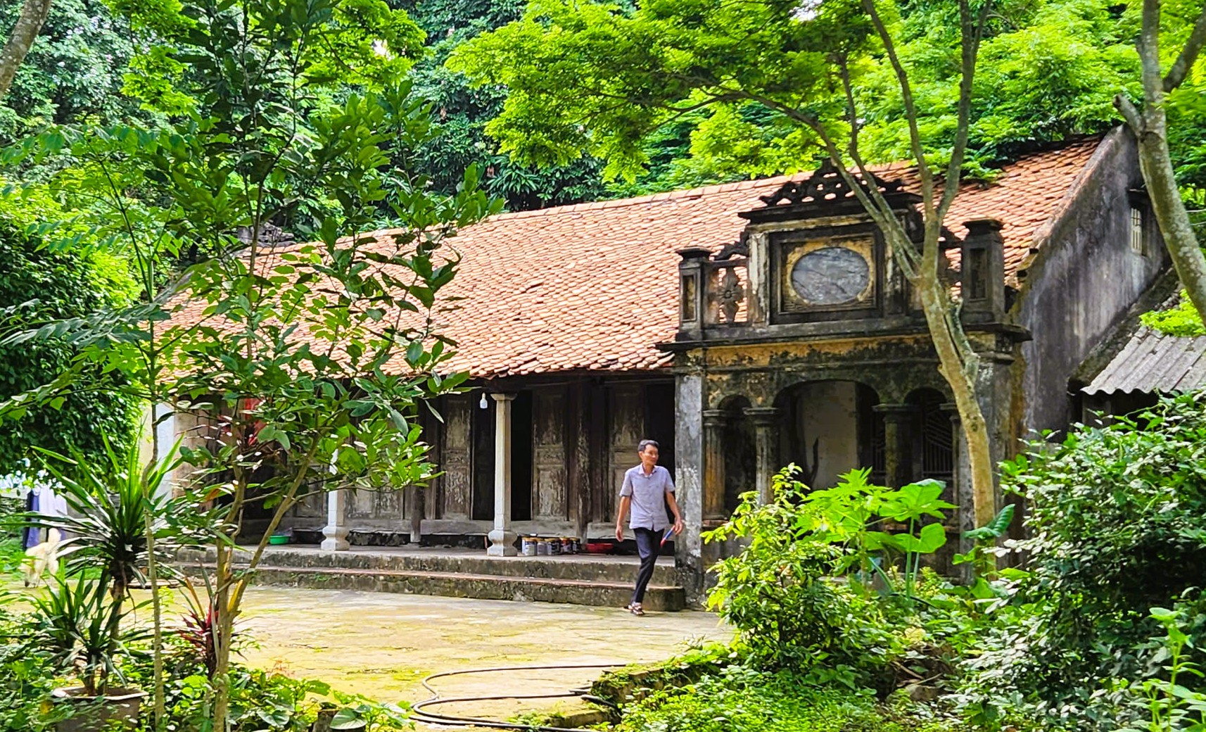 Ng&ocirc;i nh&agrave; cổ bằng gỗ lim độc đ&aacute;o ở xứ Thanh - Ảnh 1.