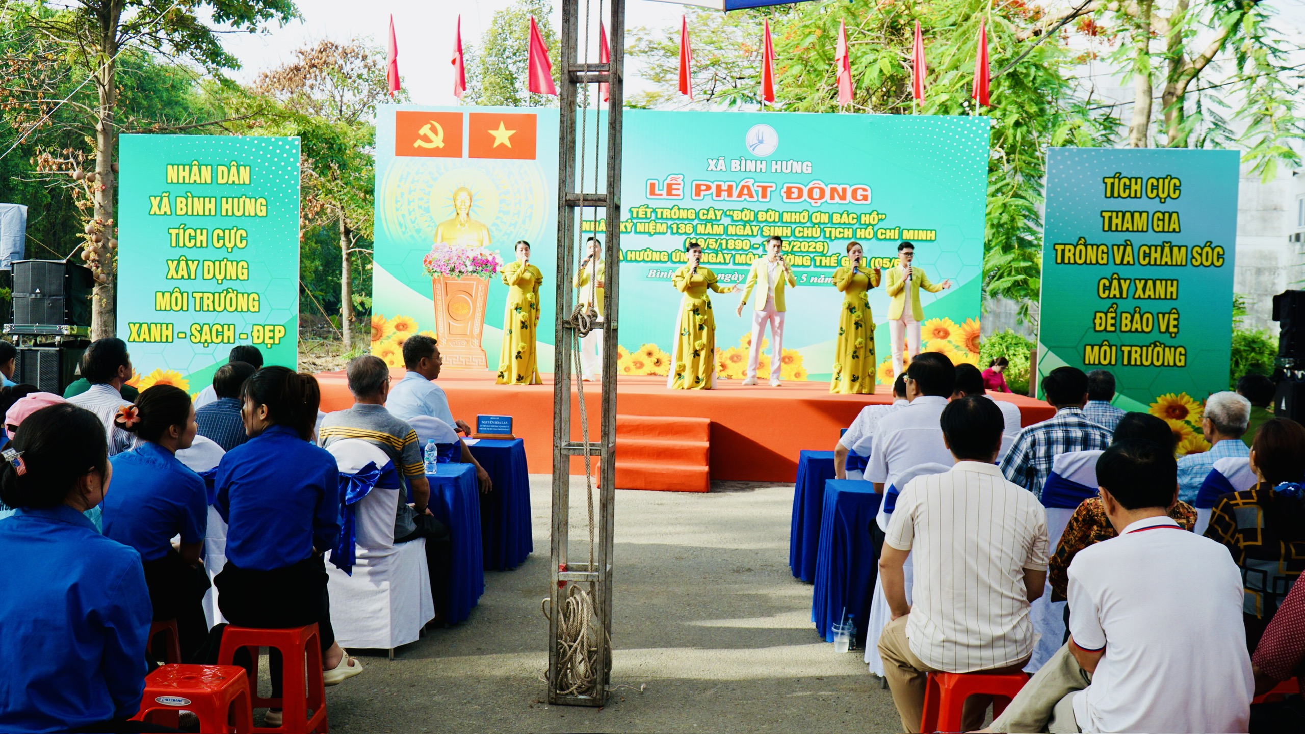 Xã Bình Hưng, TPHCM: Trồng hơn 1.800 cây xanh hưởng ứng 