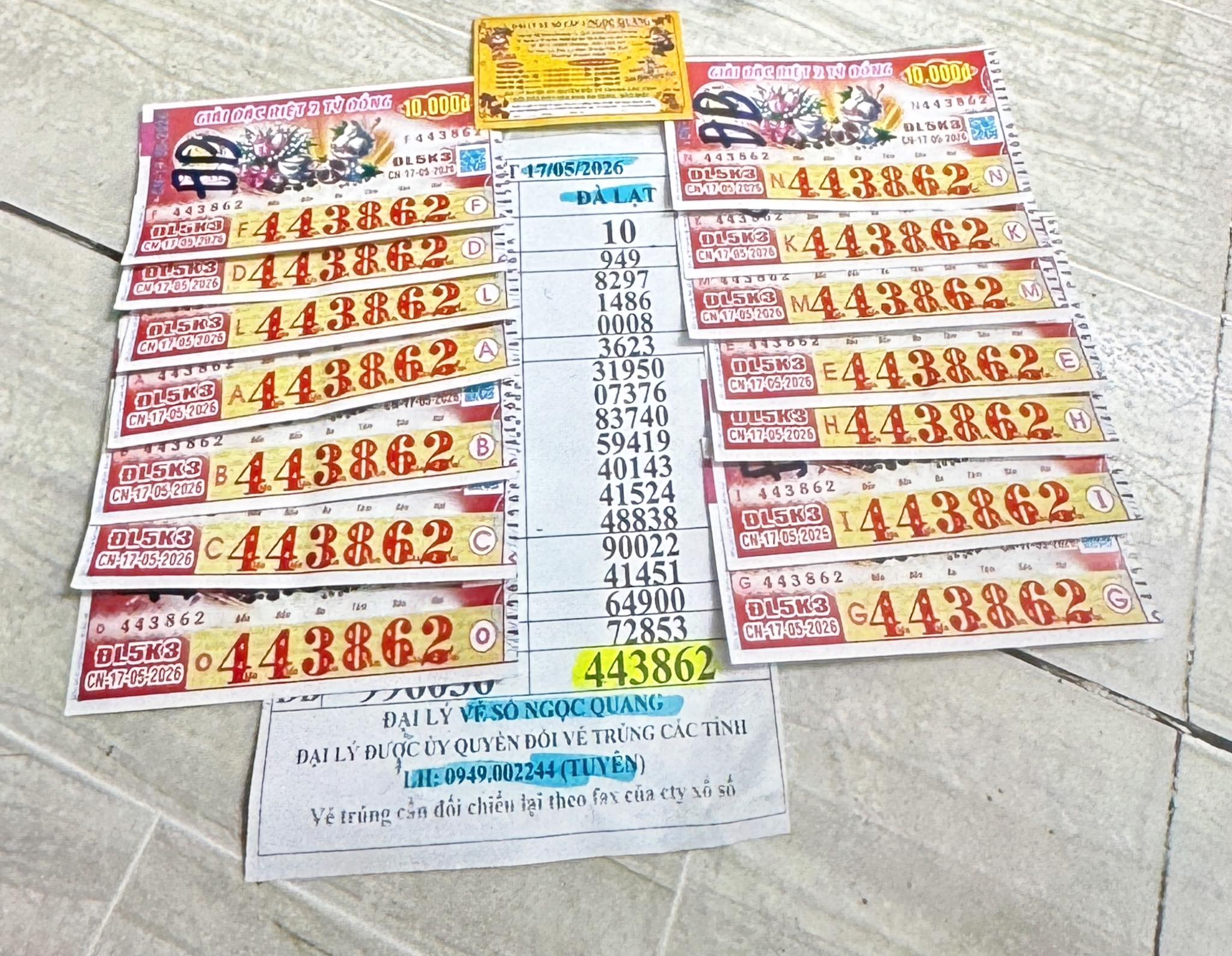 Trúng độc đắc xổ số miền Nam, khách gửi đại lý 10 triệu đồng “uống cà phê” - Ảnh 1.