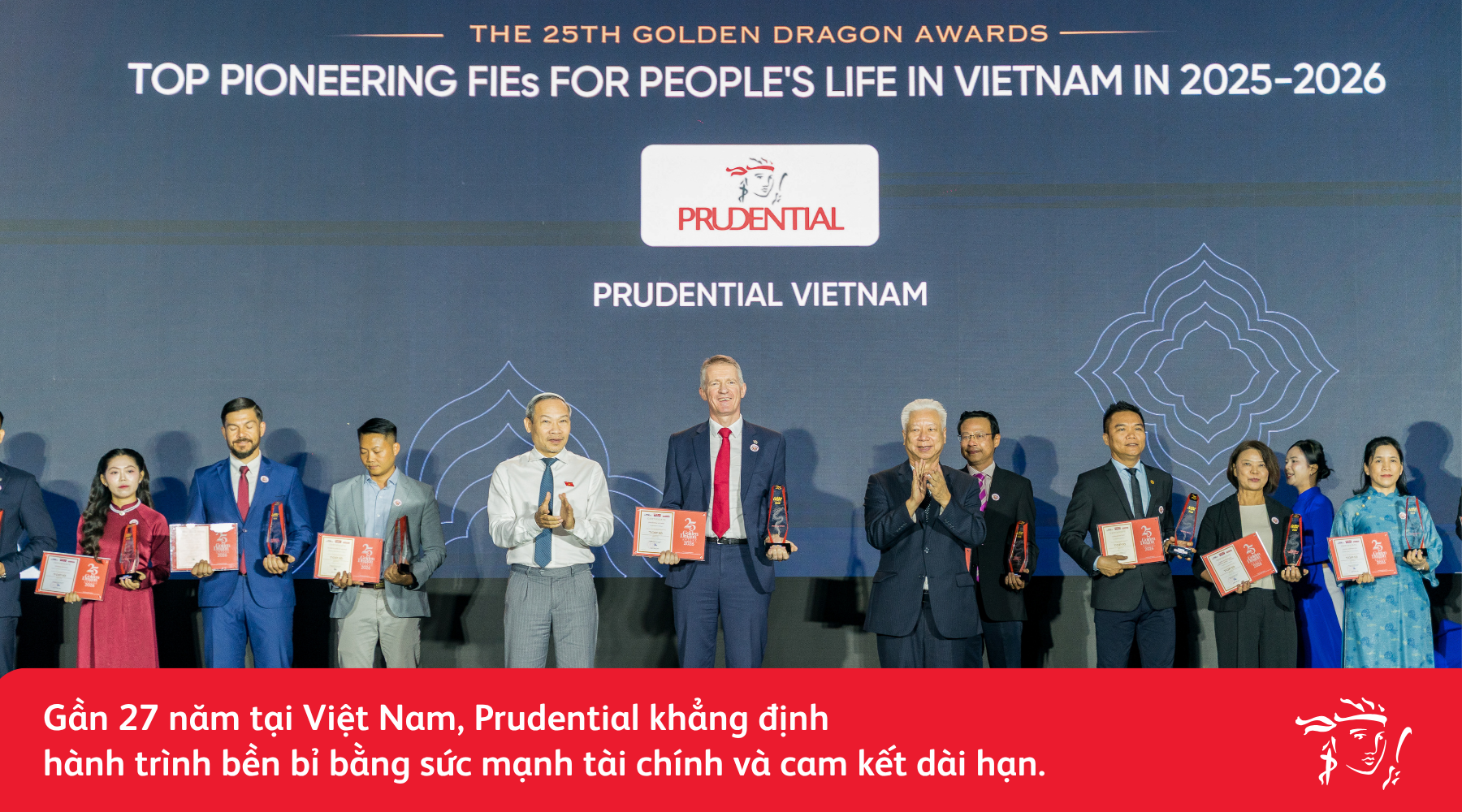 Prudential Việt Nam nhận giải thưởng Rồng Vàng 2026 - Ảnh 1.
