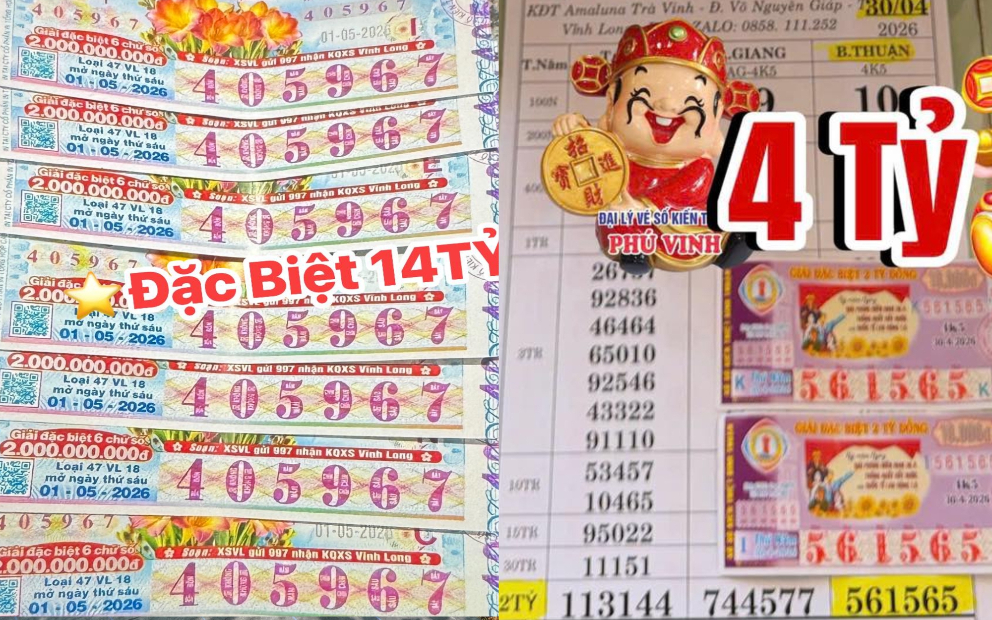 Xổ số miền Nam ng&agrave;y 2-5: Tiếp tục xuất hiện 160 v&eacute; tr&uacute;ng độc đắc v&agrave; an ủi - Ảnh 3.