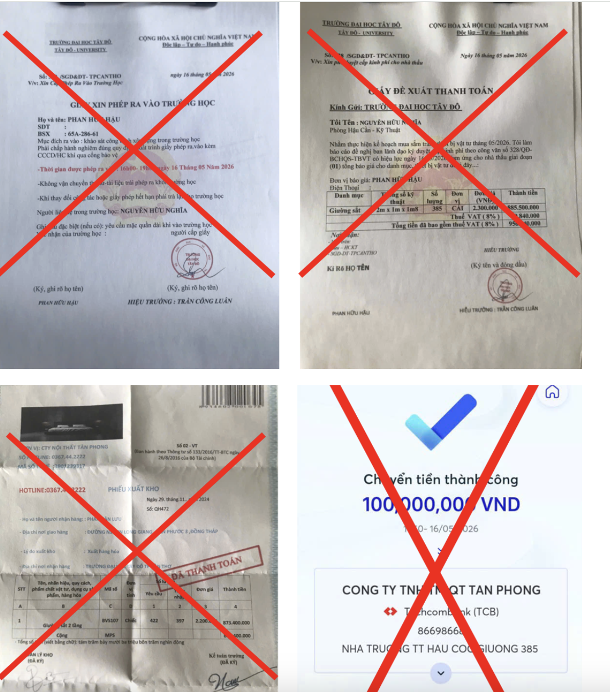 Đơn hàng gần 1 tỉ đồng từ trường đại học Tây Đô: Chiêu lừa đảo tinh vi tại Cần Thơ - Ảnh 2. Đơn hàng gần 1 tỉ đồng từ trường đại học Tây Đô: Chiêu lừa đảo tinh vi tại Cần Thơ - Ảnh 2.