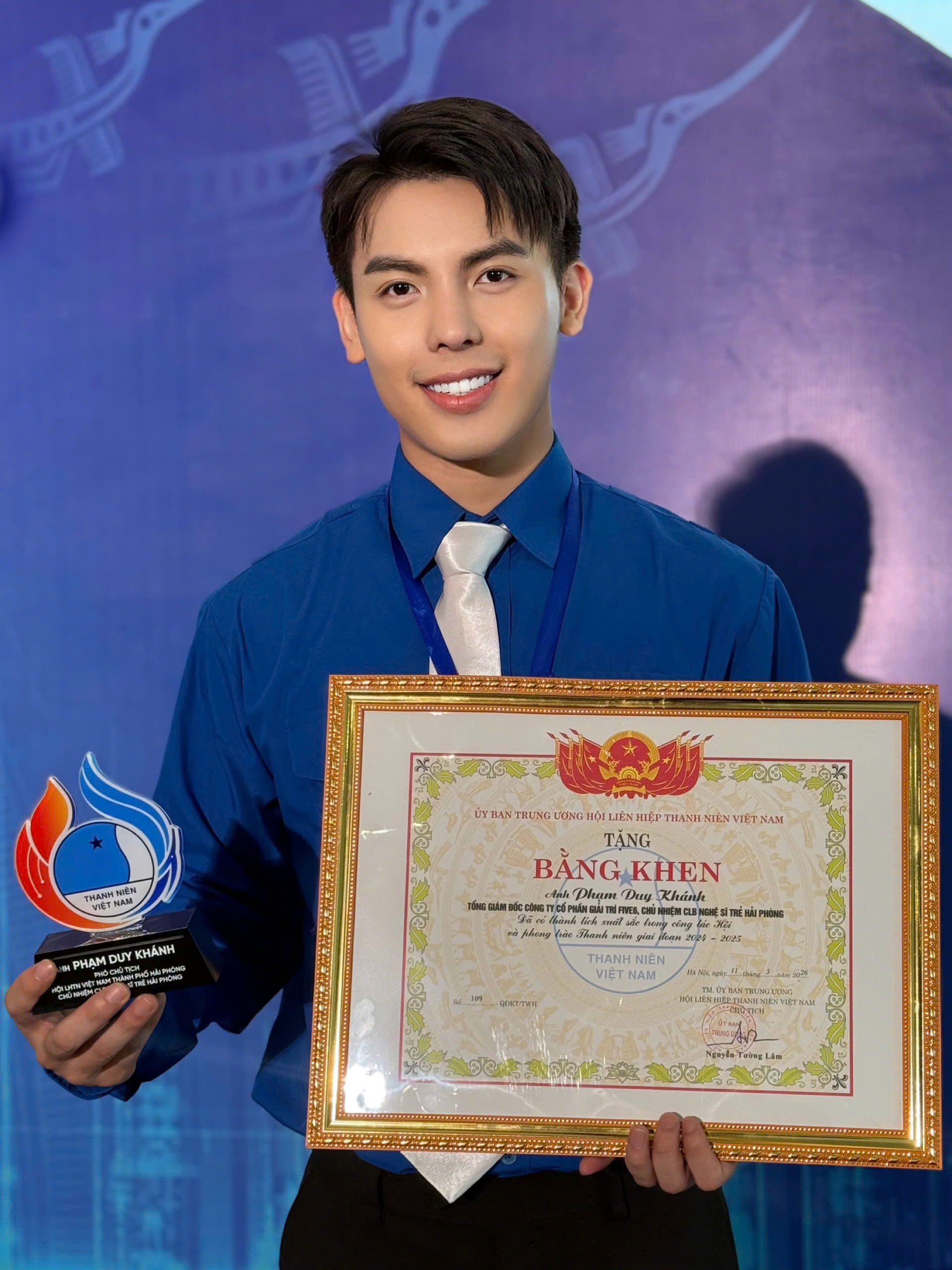 Phạm Duy Khánh được bổ nhiệm Phó chủ tịch Hội Liên hiệp Thanh niên Việt Nam TP Hải Phòng - Ảnh 1.