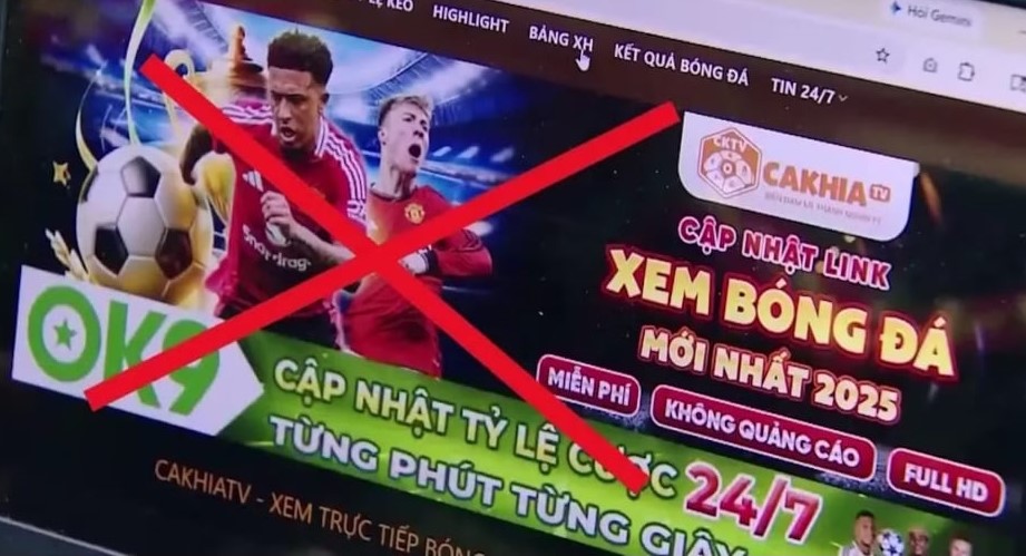 Phá đường dây CakhiaTV, phát lậu bóng đá, quảng cáo cá độ với số tiền thu lợi đặc biệt lớn - Ảnh 1.