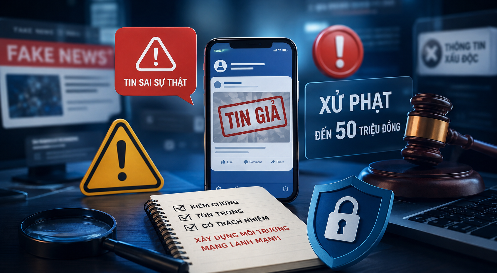Tăng xử phạt để làm sạch không gian mạng - Ảnh 1.