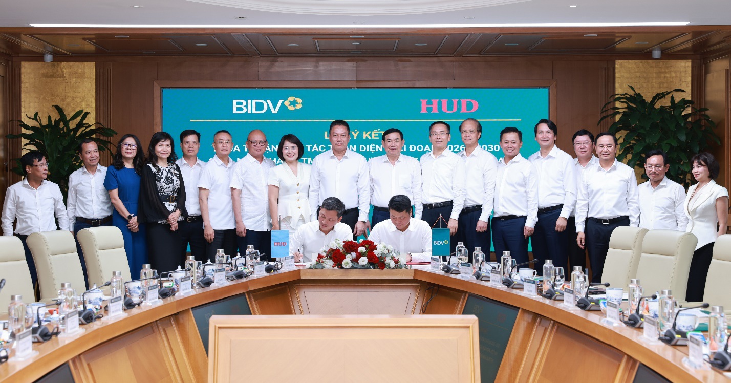 BIDV và HUD tăng cường hợp tác hướng tới phát triển bền vững