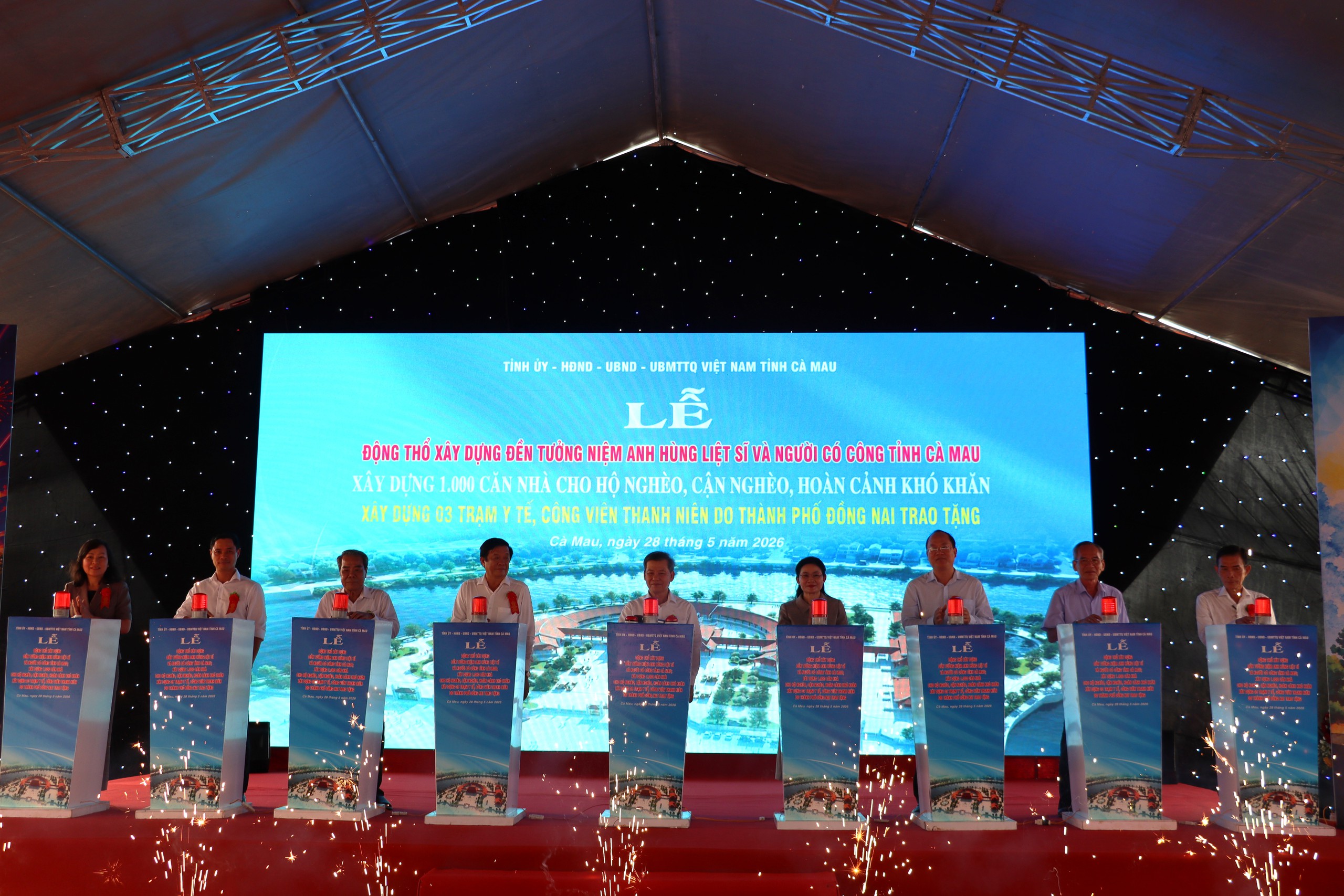 Lễ động thổ công trình kiến trúc tâm linh quy mô ở Cà Mau - Ảnh 4.