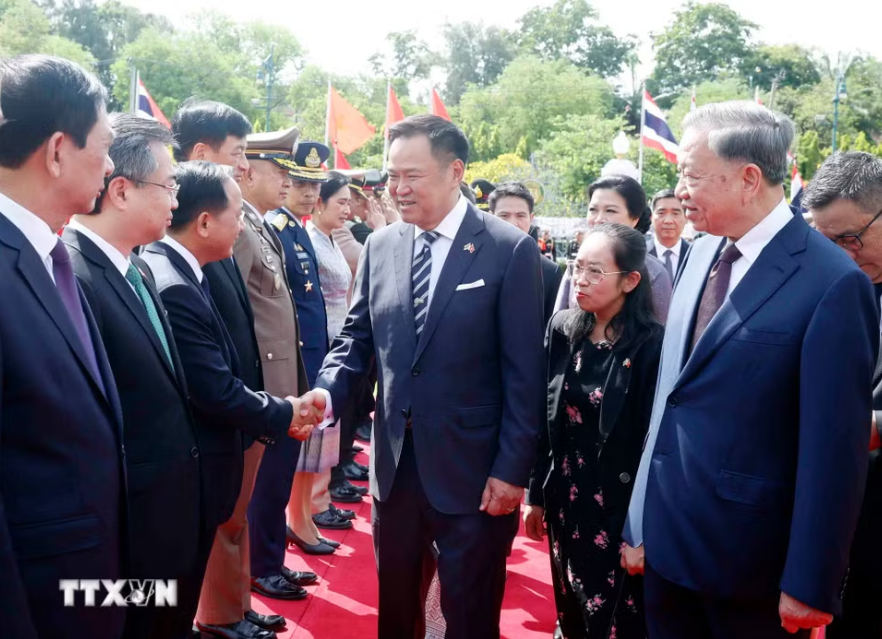 Lễ đón Tổng Bí thư, Chủ tịch nước Tô Lâm và Phu nhân thăm chính thức Vương quốc Thái Lan - Ảnh 10.