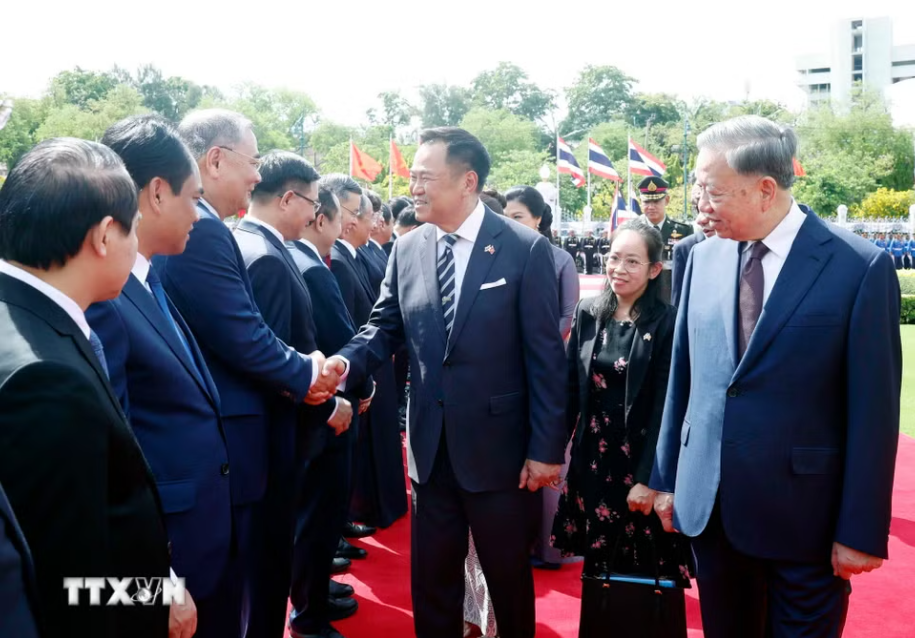 Lễ đón Tổng Bí thư, Chủ tịch nước Tô Lâm và Phu nhân thăm chính thức Vương quốc Thái Lan - Ảnh 11.