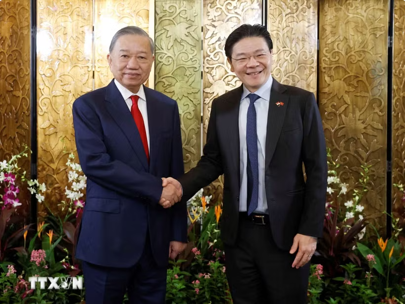 Tổng Bí thư, Chủ tịch nước Tô Lâm: Mở cơ hội hợp tác to lớn Việt Nam - Singapore - Ảnh 1.