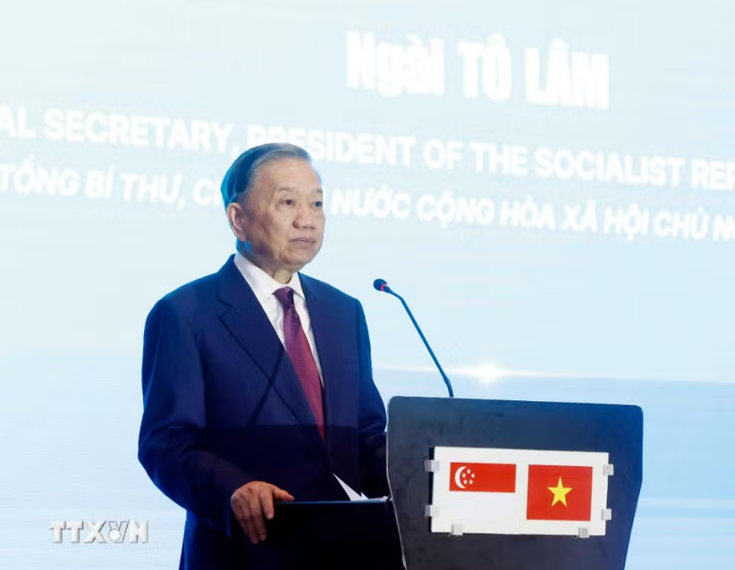Tổng Bí thư, Chủ tịch nước Tô Lâm: Hợp tác công nghệ sẽ là trụ cột quan trọng Việt Nam-Singapore - Ảnh 1.