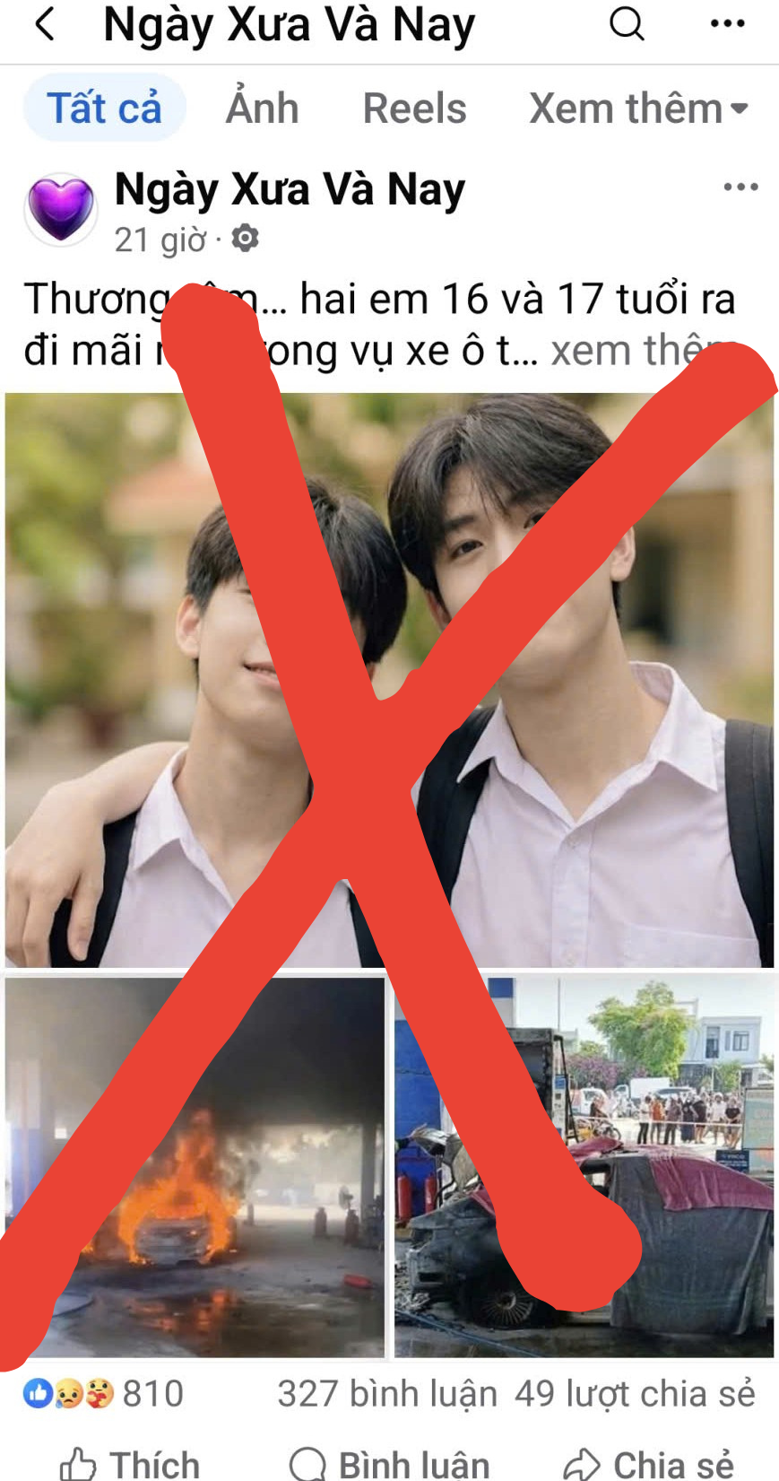 Ảnh 2 "nạn nh&acirc;n" vụ ch&aacute;y xe lan truyền tr&ecirc;n mạng l&agrave; do AI tạo? - Ảnh 1.