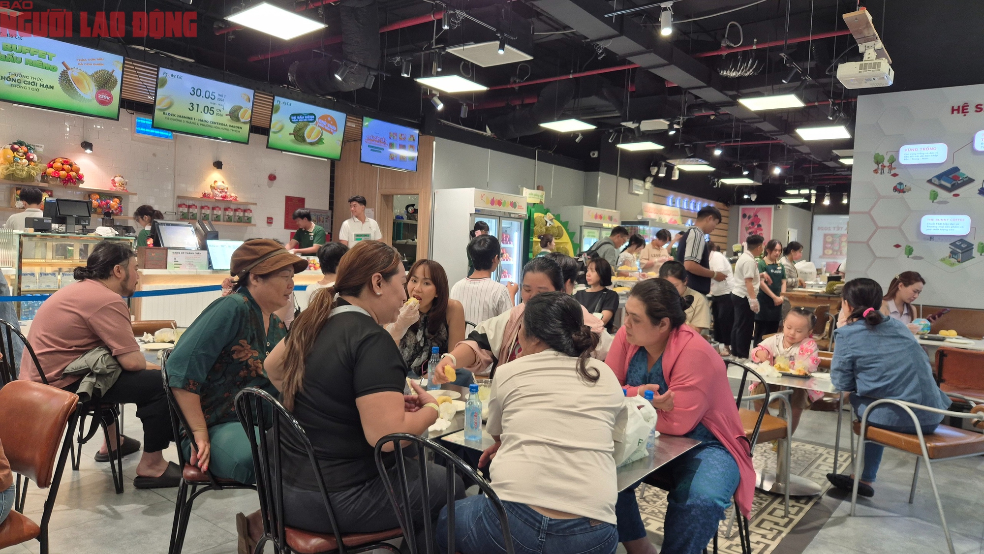 Đi ăn buffet sầu riêng: Khám phá thu nhập khủng từ thợ gõ sầu riêng 60 triệu / tháng - Ảnh 2. Đi ăn buffet sầu riêng: Khám phá thu nhập khủng từ thợ gõ sầu riêng 60 triệu / tháng - Ảnh 2.