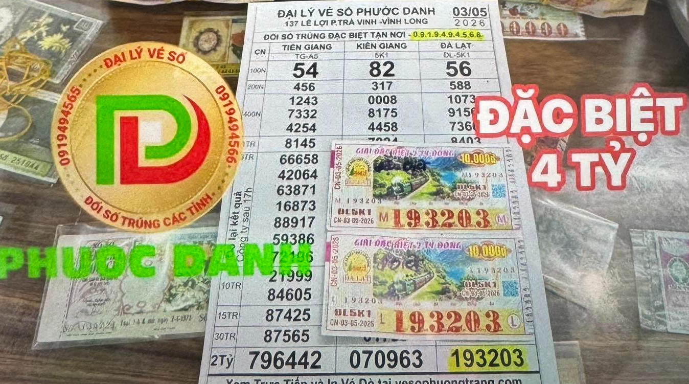 Nhiều người ở 3 tỉnh trúng xổ số miền Nam vào chiều 4-5 - Ảnh 2.