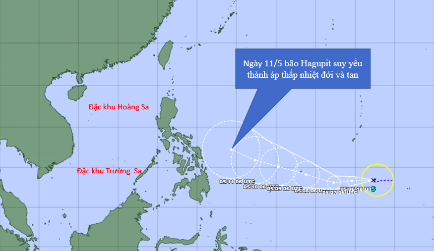 Bão Hagupit thứ 5 ở Tây Bắc Thái Bình Dương có vào Biển Đông năm 2026 không? - Ảnh 1.