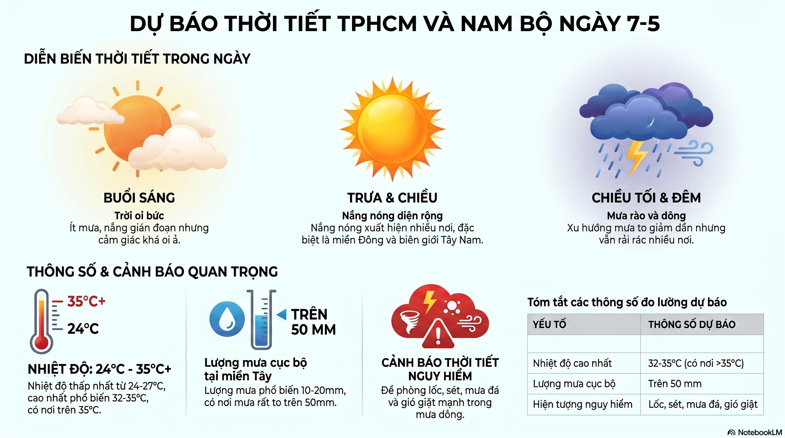 Dự báo thời tiết hôm nay, 7-5: TPHCM và Nam Bộ về chiều tối có mưa - Ảnh 2.
