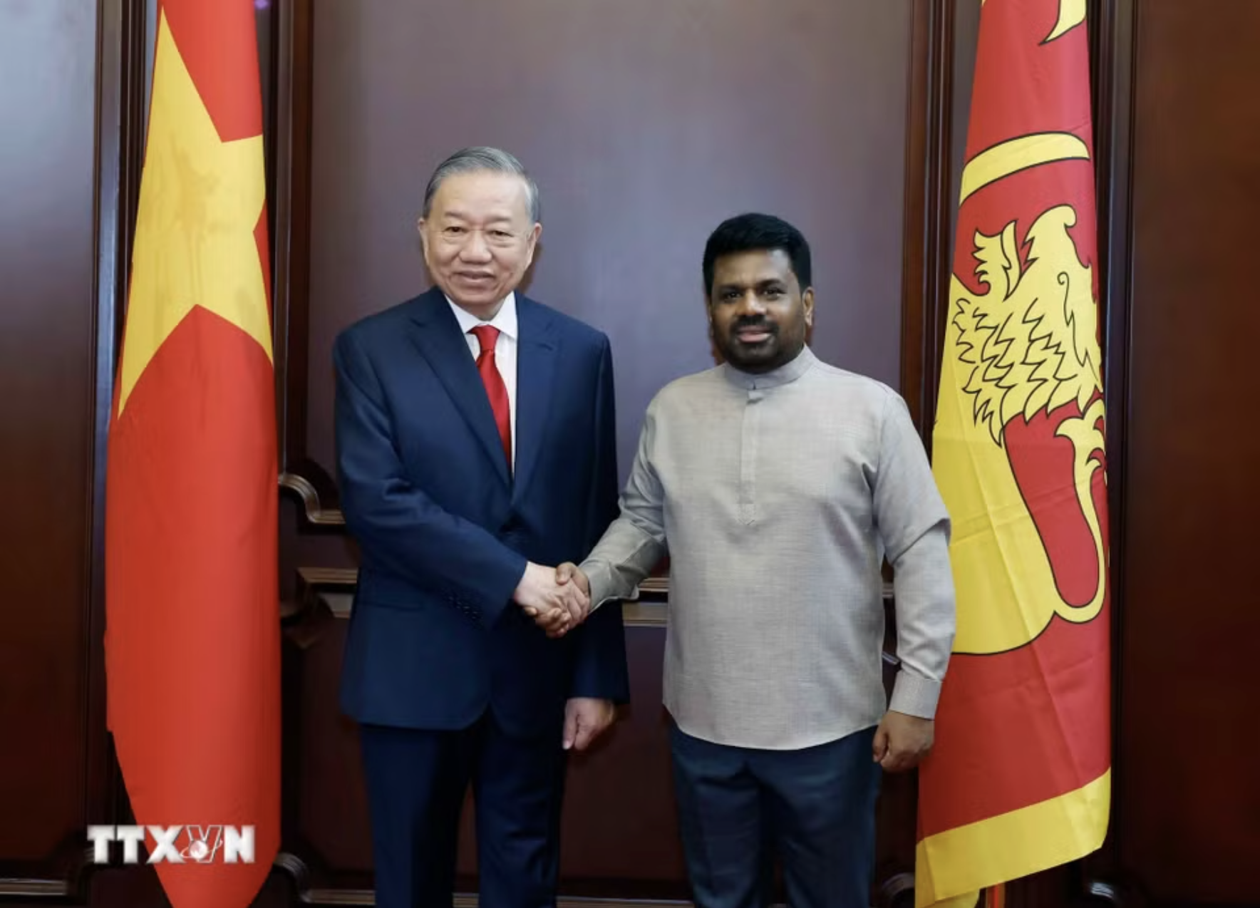 Tổng thống Sri Lanka chủ tr&igrave; lễ đ&oacute;n trọng thể Tổng B&iacute; thư, Chủ tịch nước T&ocirc; L&acirc;m - Ảnh 6.