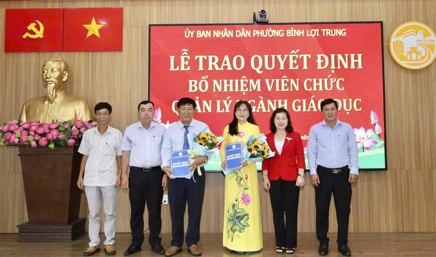 TPHCM: Phường Bình Lợi Trung bổ nhiệm hiệu trưởng các trường tiểu học - Ảnh 1.