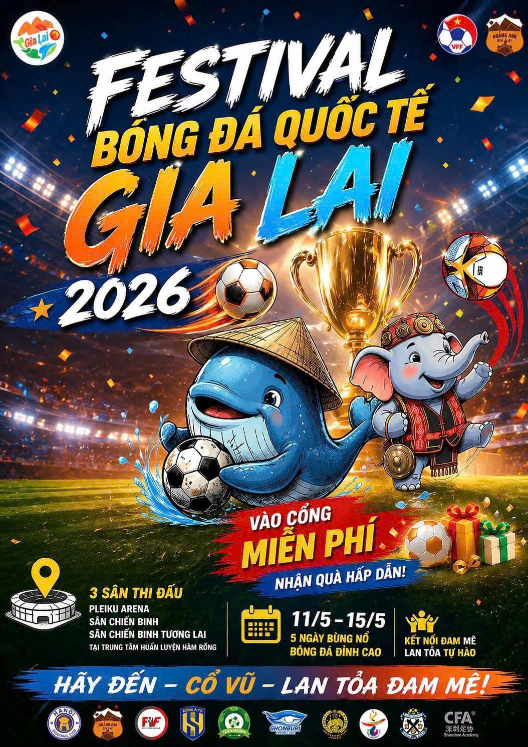 Festival U14 quốc tế Gia Lai: Phố núi Pleiku tiếp tục tiên phong - Ảnh 1.