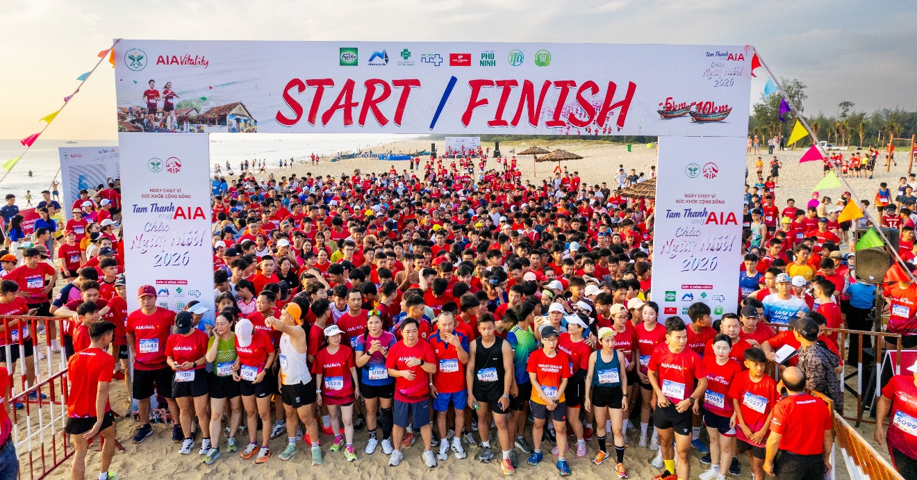 Ngày hội chạy bộ cộng đồng “Tam Thanh cùng AIA chào ngày mới 2026