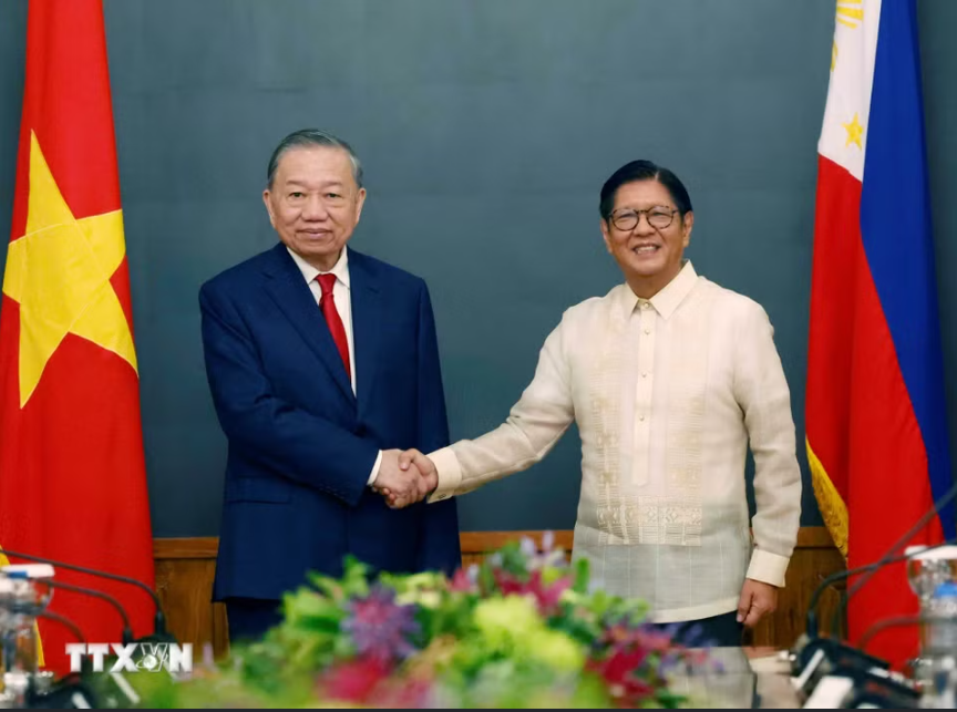 21 loạt đại b&aacute;c ch&agrave;o mừng Tổng B&iacute; thư, Chủ tịch nước T&ocirc; L&acirc;m thăm cấp Nh&agrave; nước Philippines - Ảnh 15.
