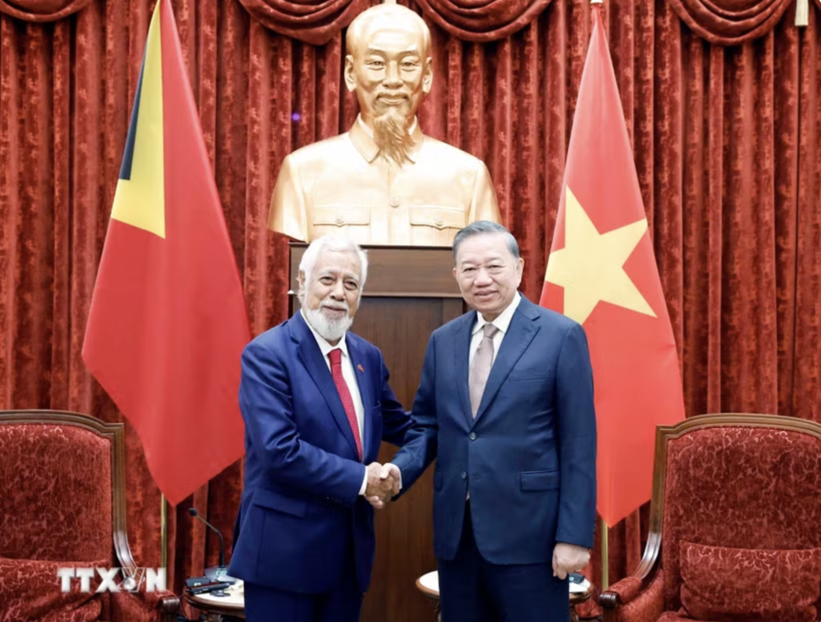 Tổng Bí thư, Chủ tịch nước Tô Lâm: Tăng cường quan hệ hữu nghị, hợp tác nhiều mặt với Timor-Leste - Ảnh 1.