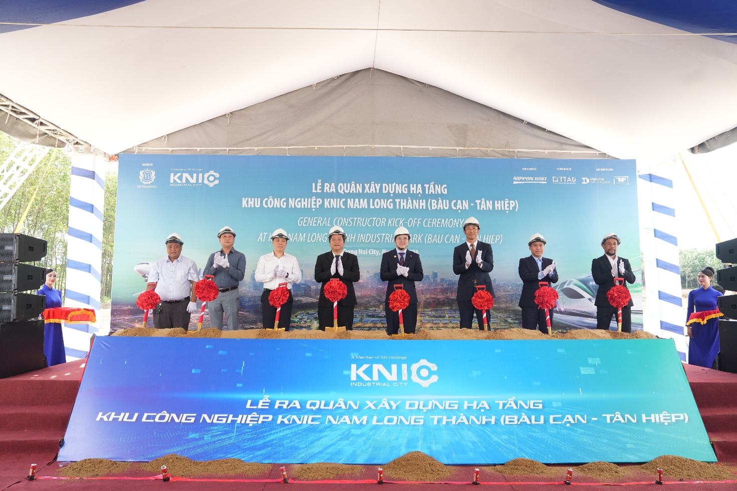 KN Holdings chính thức ra quân xây dựng hạ tầng Khu Công nghiệp KNIC Nam Long Thành - Ảnh 1.