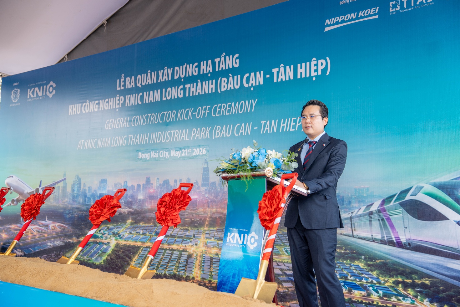 KN Holdings chính thức ra quân xây dựng hạ tầng Khu Công nghiệp KNIC Nam Long Thành - Ảnh 2.