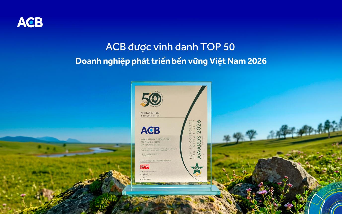 ACB được vinh danh Top 50 Doanh nghiệp phát triển bền vững tiêu biểu - Ảnh 2. ACB được vinh danh Top 50 Doanh nghiệp phát triển bền vững tiêu biểu - Ảnh 2.