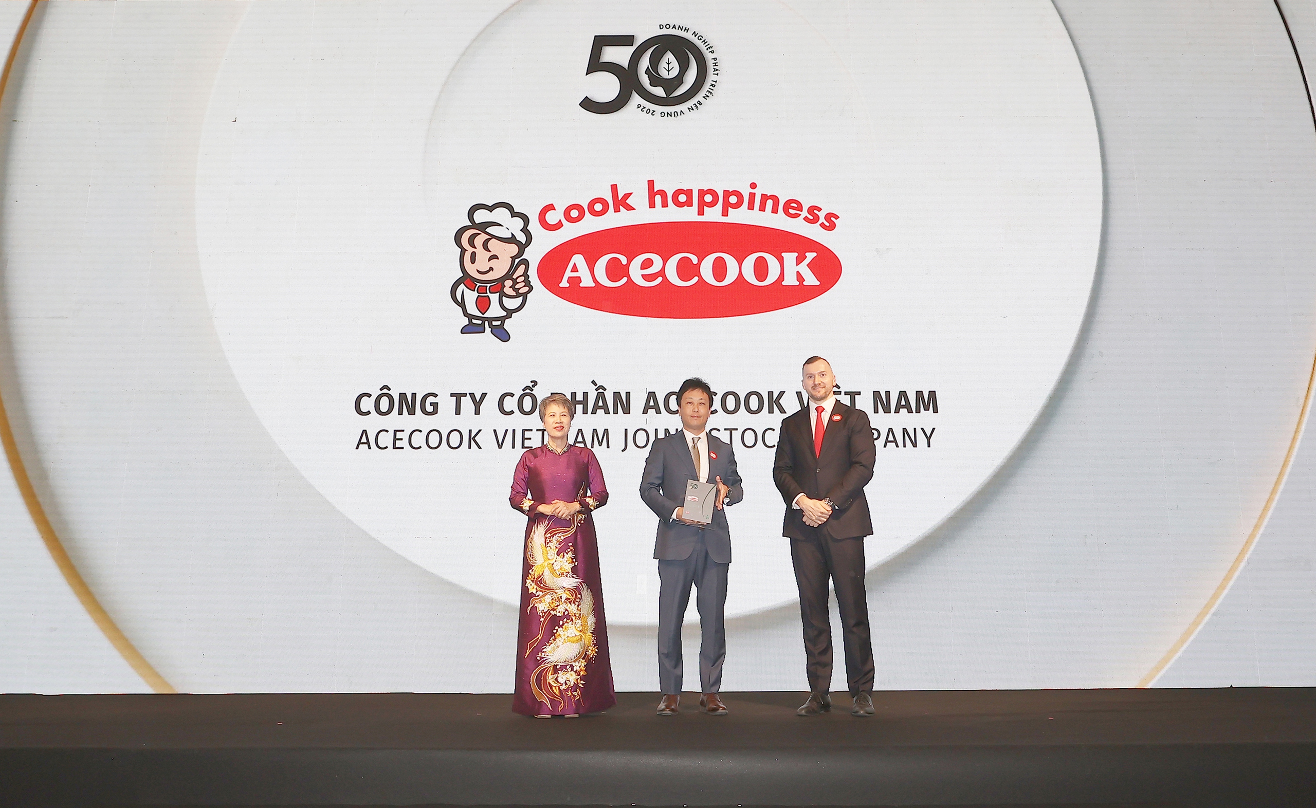 Acecook Việt Nam tiếp tục vào Top 50 Doanh nghiệp phát triển bền vững tiêu biểu Việt Nam 2026 - Ảnh 1. Acecook Việt Nam tiếp tục vào Top 50 Doanh nghiệp phát triển bền vững tiêu biểu Việt Nam 2026 - Ảnh 1.