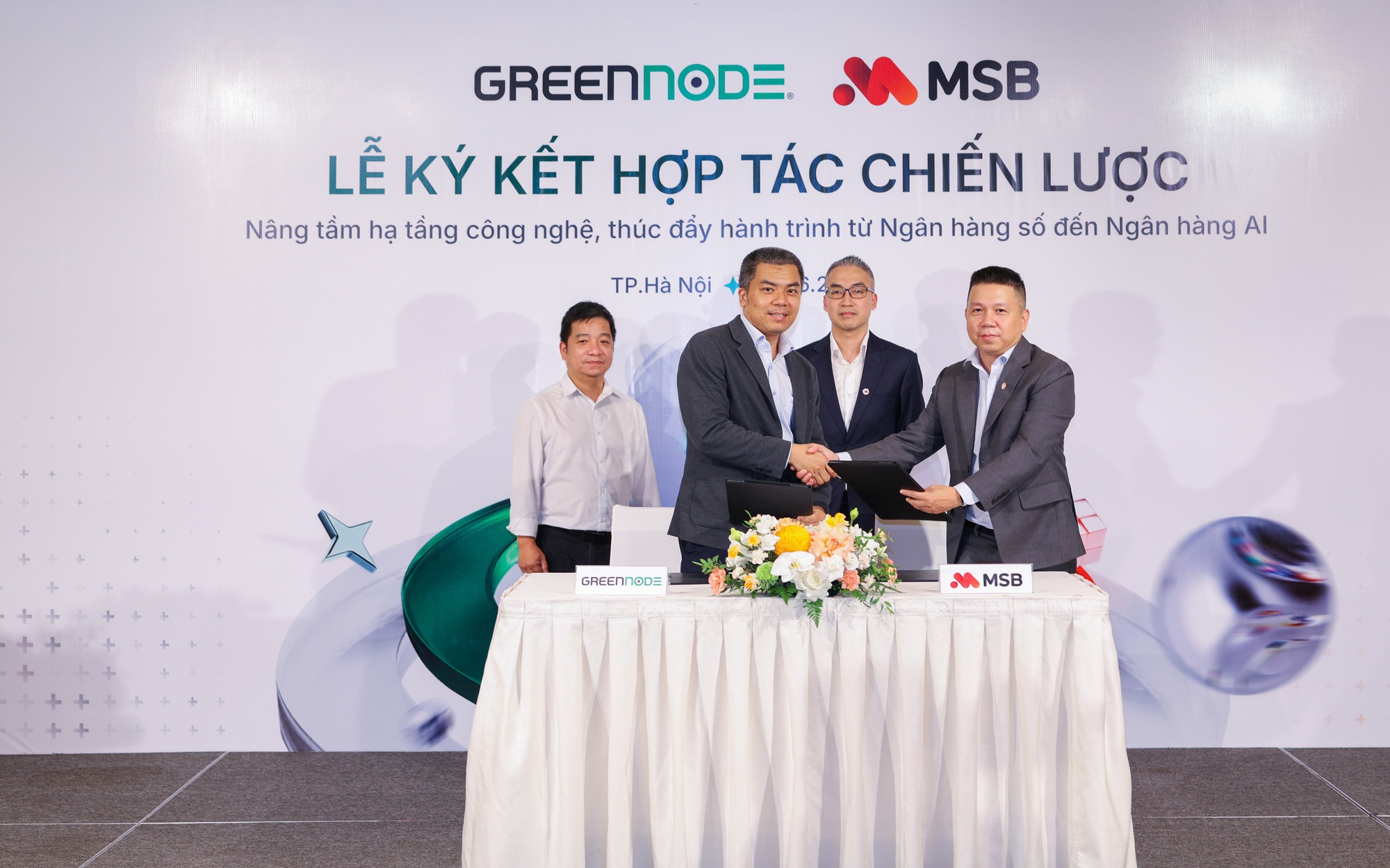 GreenNode và MSB mở rộng hợp tác chiến lược, thúc đẩy hành trình từ ngân hàng số đến ngân hàng AI