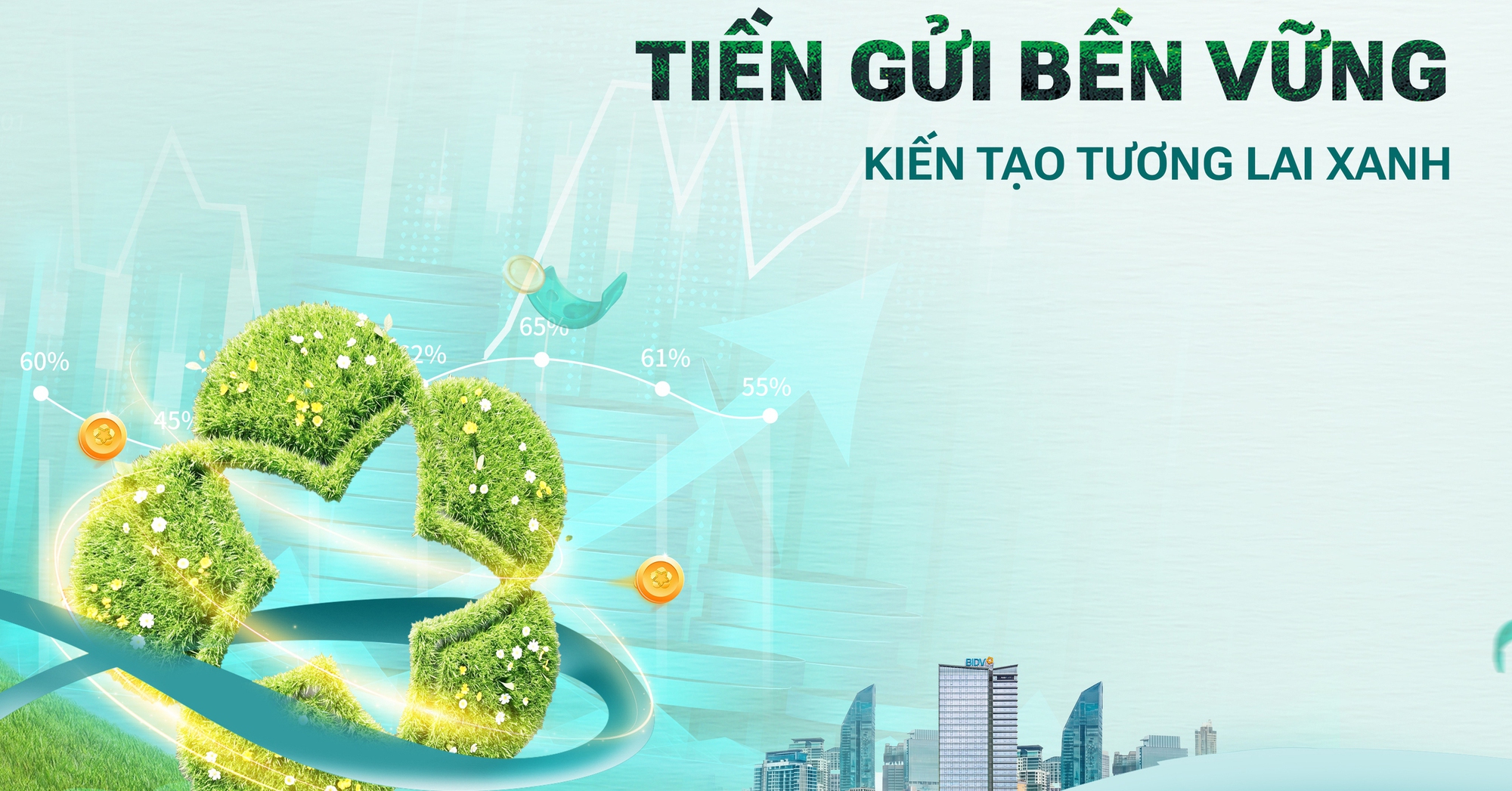 Giá trị vượt trội từ sản phẩm “tiền gửi bền vững” của BIDV