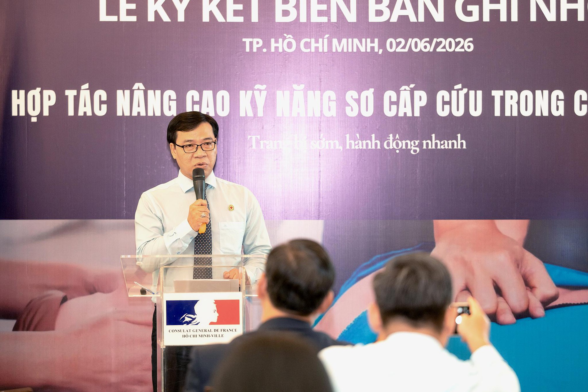 Long Châu cùng đối tác Việt - Pháp mở rộng mạng lưới sơ cấp cứu cộng đồng - Ảnh 3.