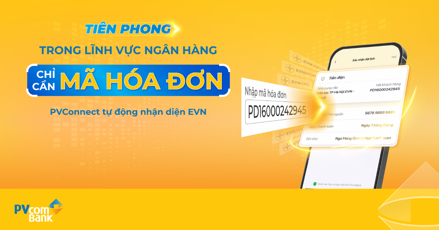 PVcomBank triển khai giải pháp thanh toán tiền điện mới