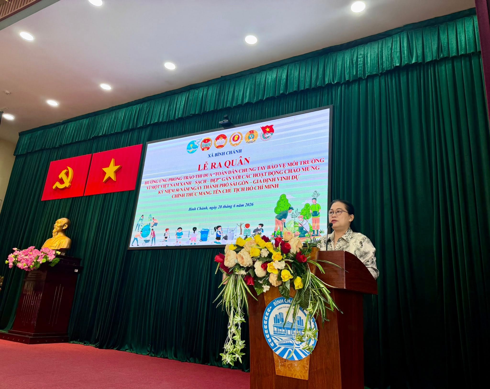 Xã Bình Chánh, TPHCM lan tỏa phong trào sống xanh từ những hành động cụ thể - Ảnh 4.