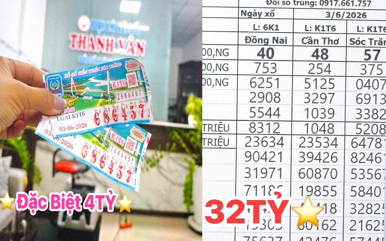 Xổ số miền Nam: Sáng 4-6, giải độc đắc đài Sóc Trăng lập “cú đúp” tại Vĩnh Long