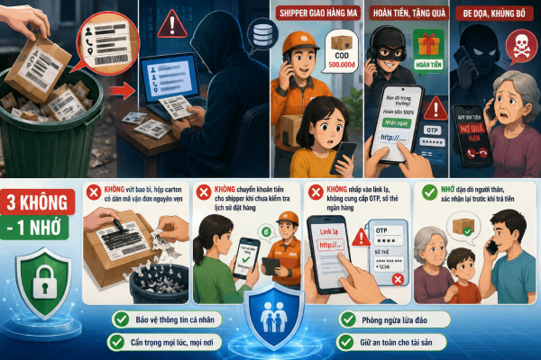 C&ocirc;ng an cảnh b&aacute;o nguy cơ lộ th&ocirc;ng tin từ th&oacute;i quen sau khi nhận h&agrave;ng online - Ảnh 1.