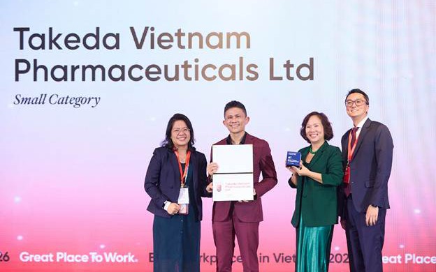 Takeda Việt Nam dẫn đầu bảng xếp hạng “Nơi làm việc tốt nhất Việt Nam 2026”