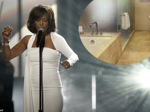 Whitney Houston chết đuối trong bồn tắm?