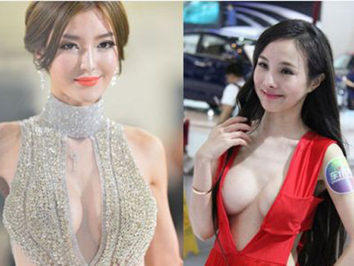 Người mẫu hở ngực làm triển lãm xe Bắc Kinh bị cảnh cáo