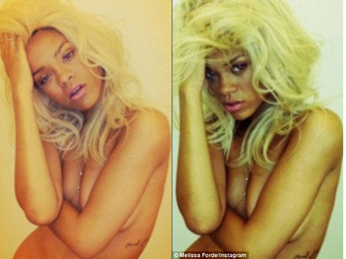 Rihanna khỏa thân quảng cáo nước hoa
